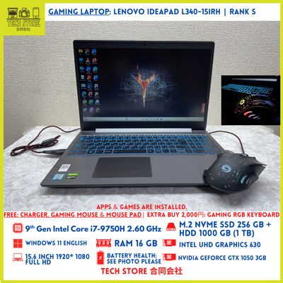 Lenovo IdeaPad Gaming L340-15IRH Core i7 16GB 256GB+ 1TB GTX 1050 Lenovo IdeaPad Gaming L340-15IRH Core i7 16GB 256GB+ 1TB GTX 1050