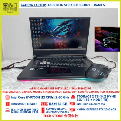 ASUS ROG STRIX G15 G531GV 2TB RTX 2060