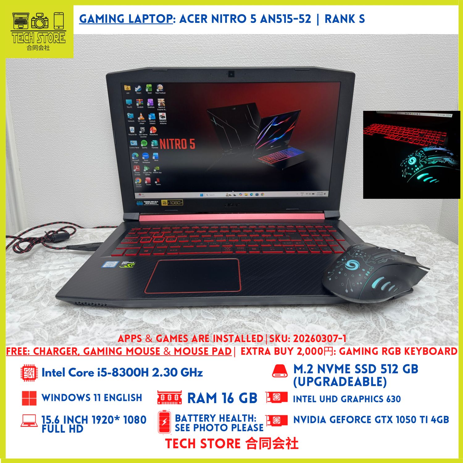 Acer Nitro 5 AN515-52
