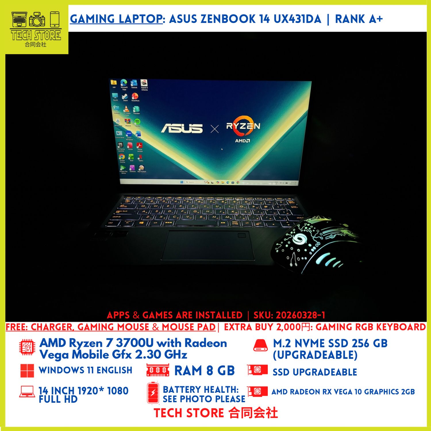 ASUS ZenBook 14 UX431DA Ryzen 7