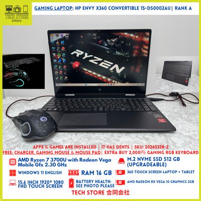 HP ENVY x360 Convertible 15-ds0002au Ryzen 7