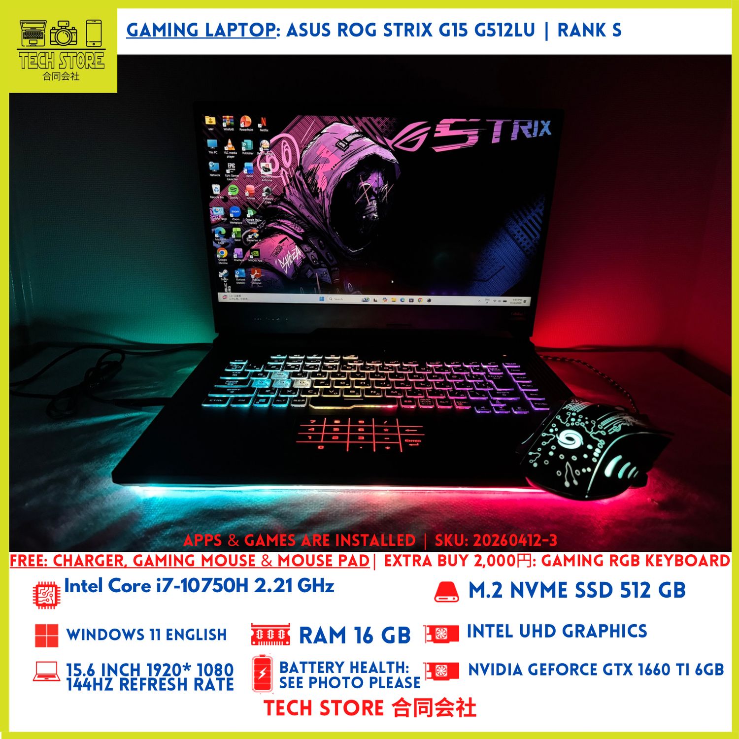 ASUS ROG STRIX G512LU i7