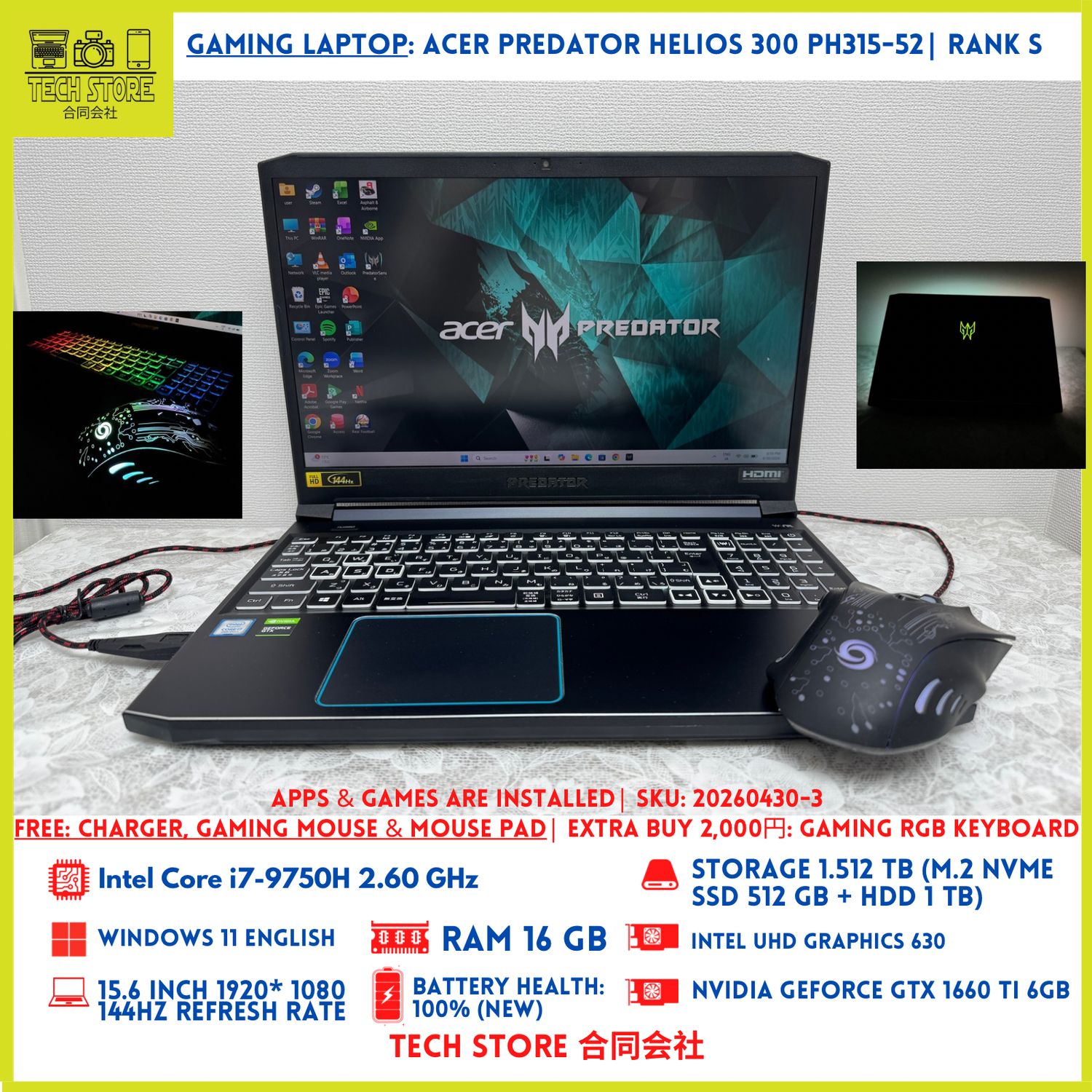 Acer Predator Helios 300 PH315-52