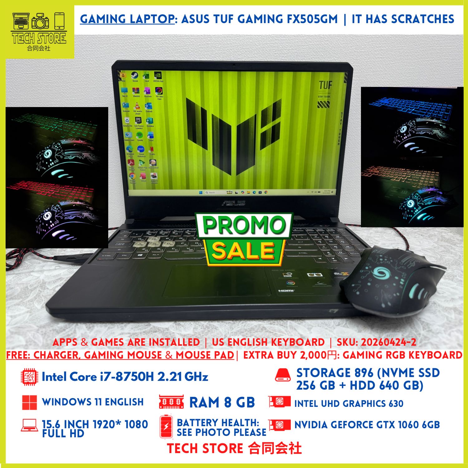 ASUS TUF Gaming FX505GM i7