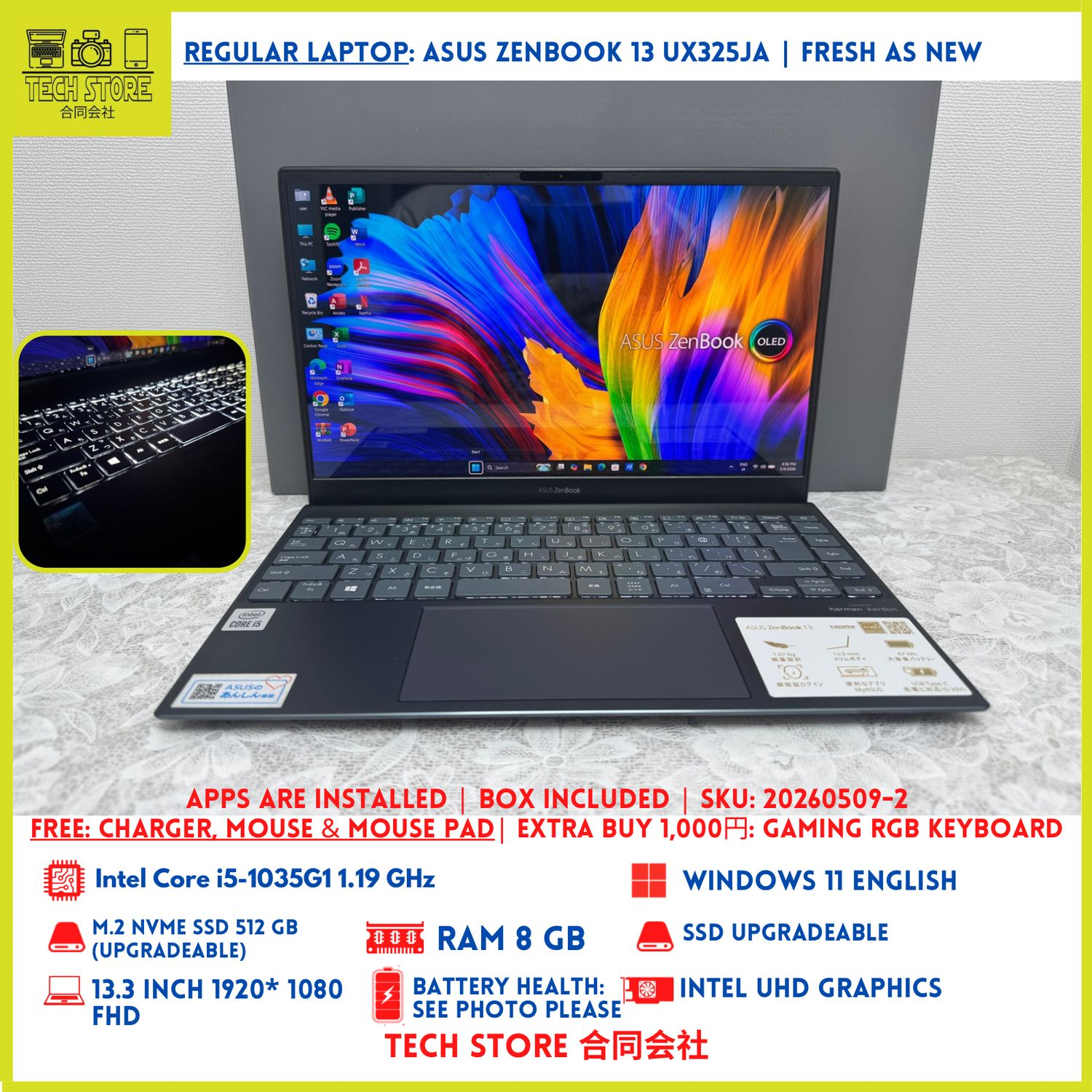 ASUS ZenBook 13 UX325JA i5