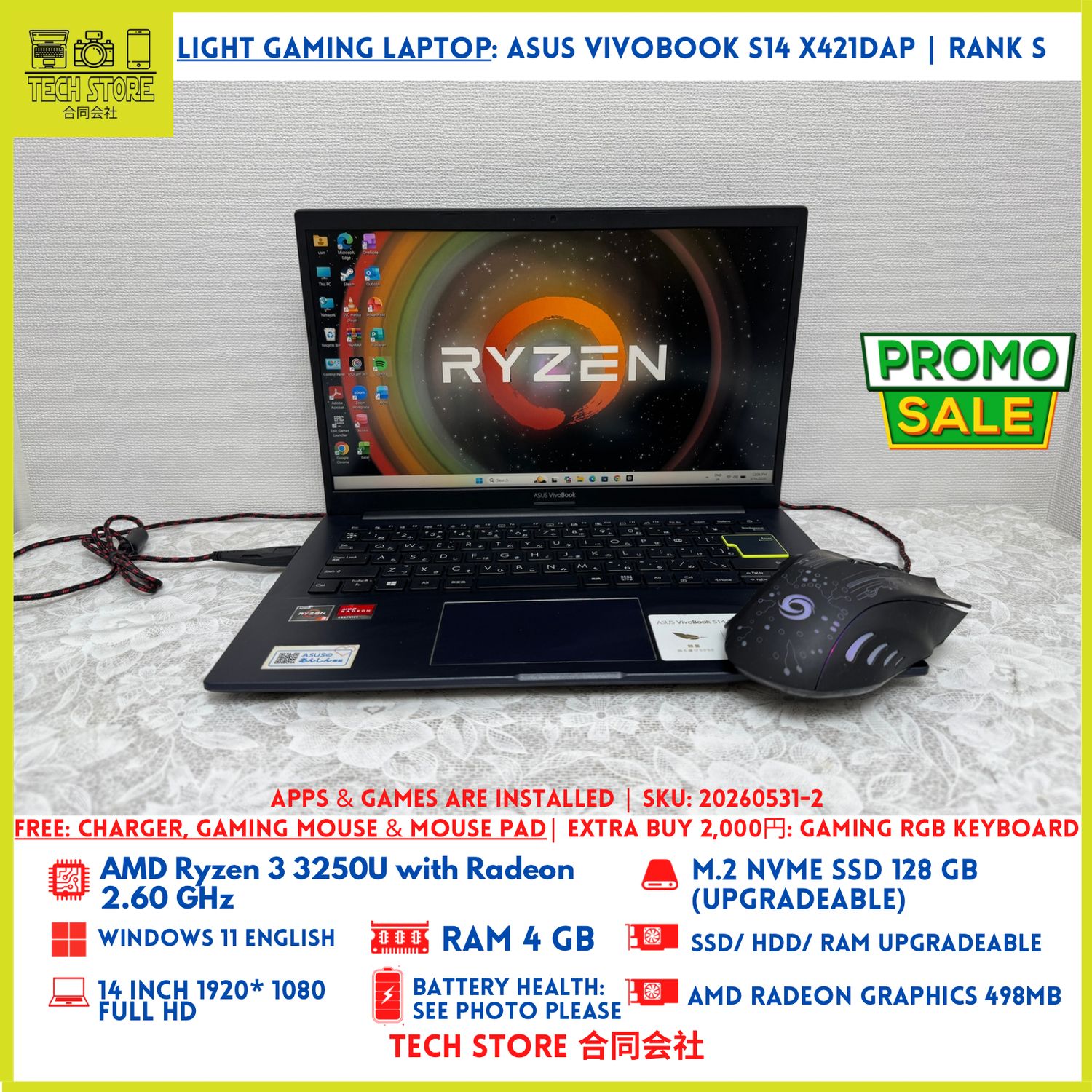 ASUS VivoBook 14s X421DAP R3