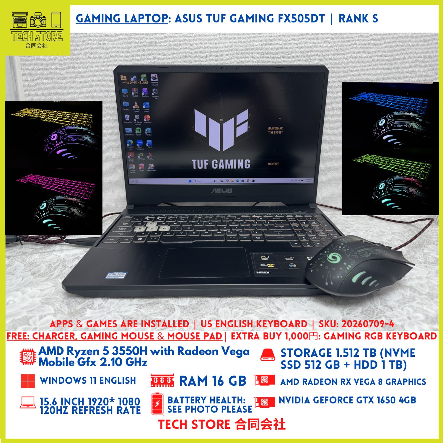 ASUS TUF Gaming FX505DT