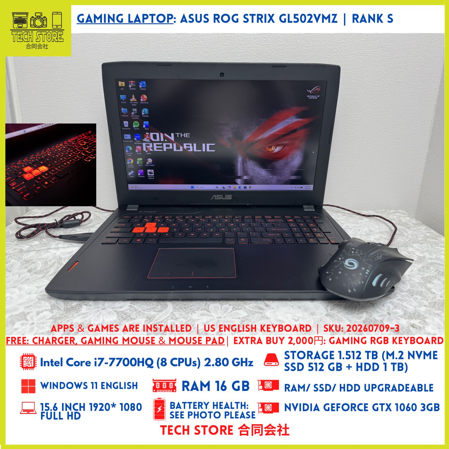 ASUS ROG STRIX GL502VMZ