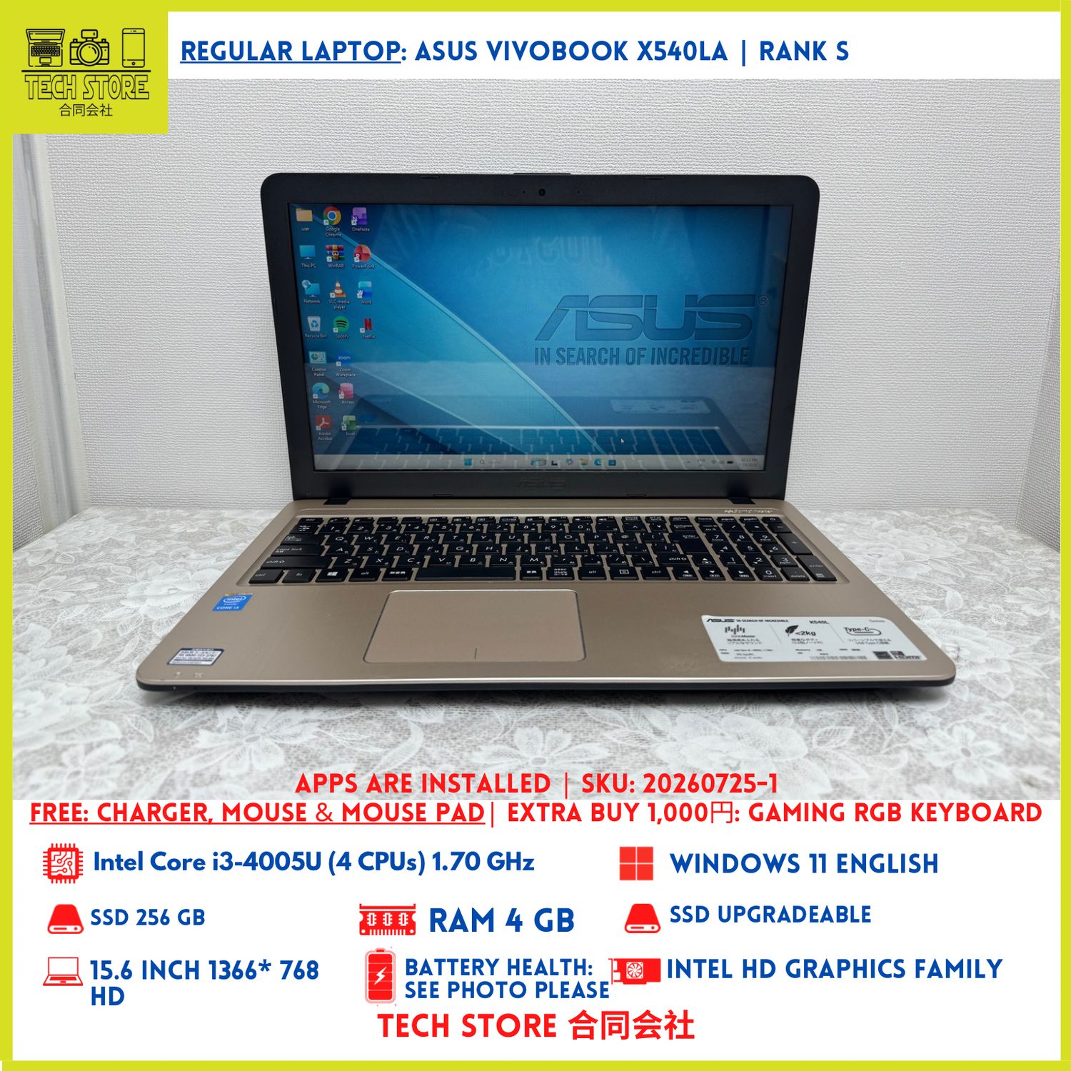 ASUS VivoBook X540LA