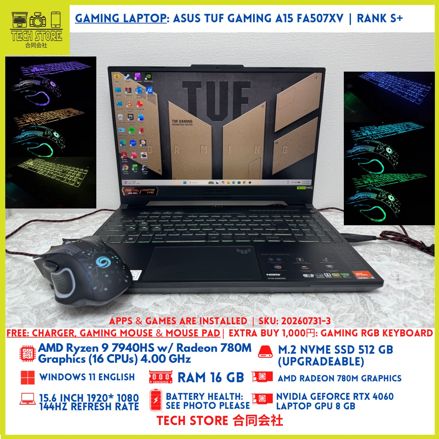 ASUS TUF Gaming A15 FA507XV