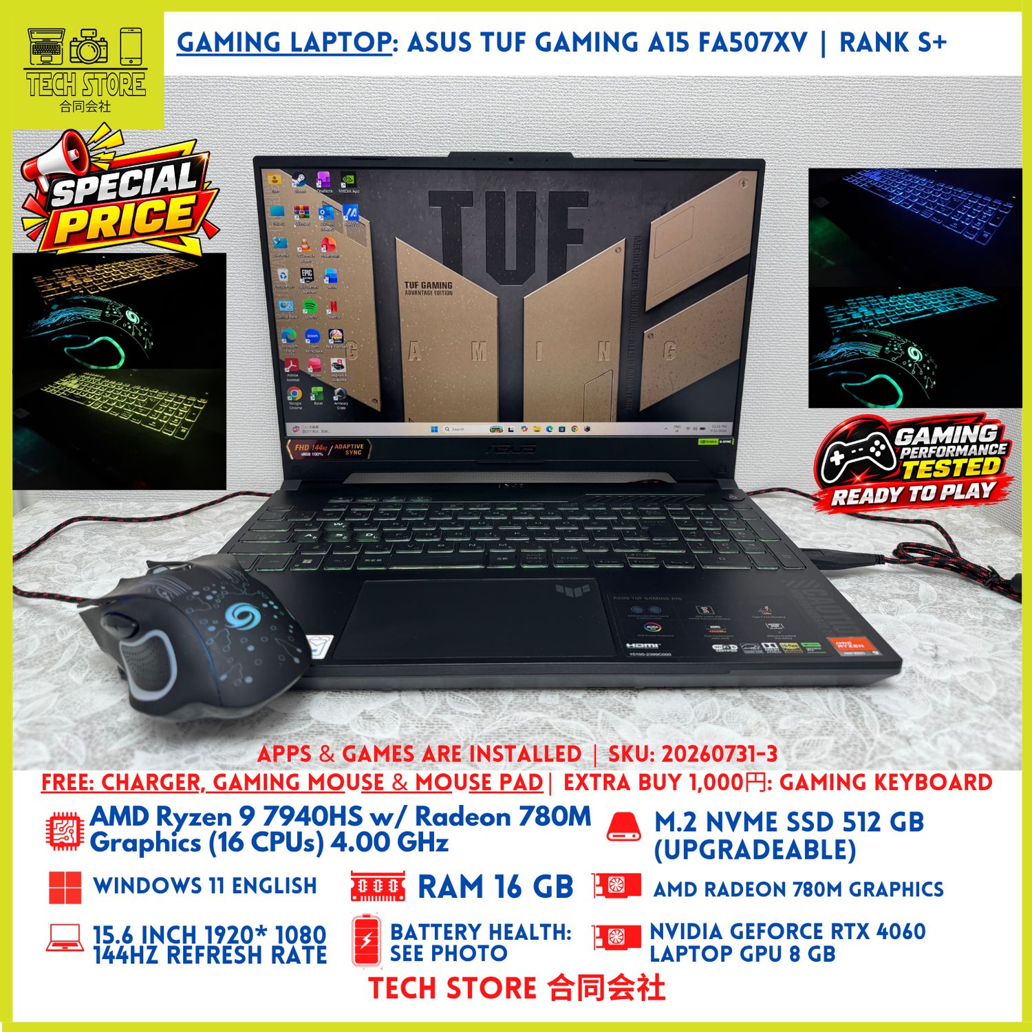 ASUS TUF Gaming A15 FA507XV