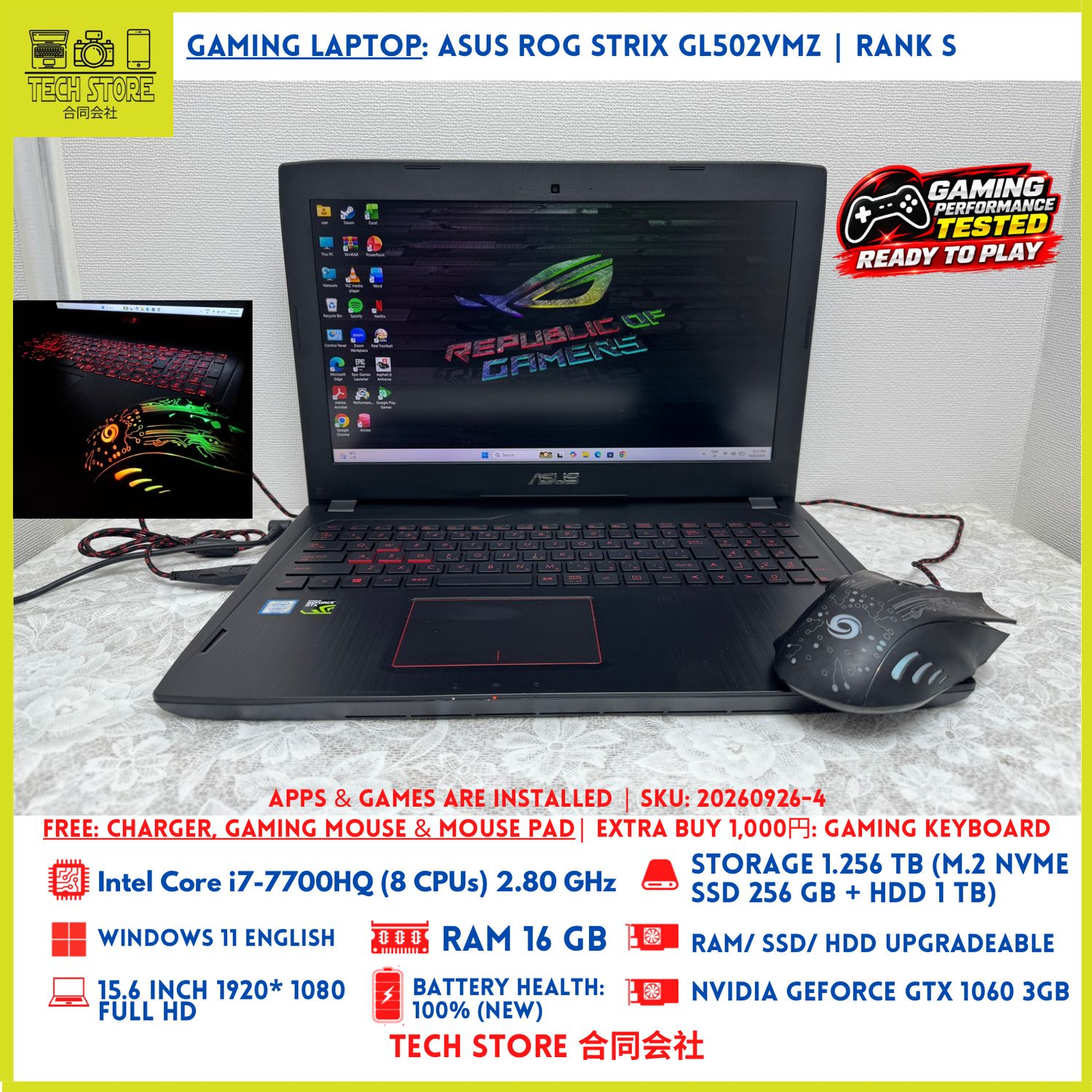 ASUS ROG STRIX GL502VMZ i7