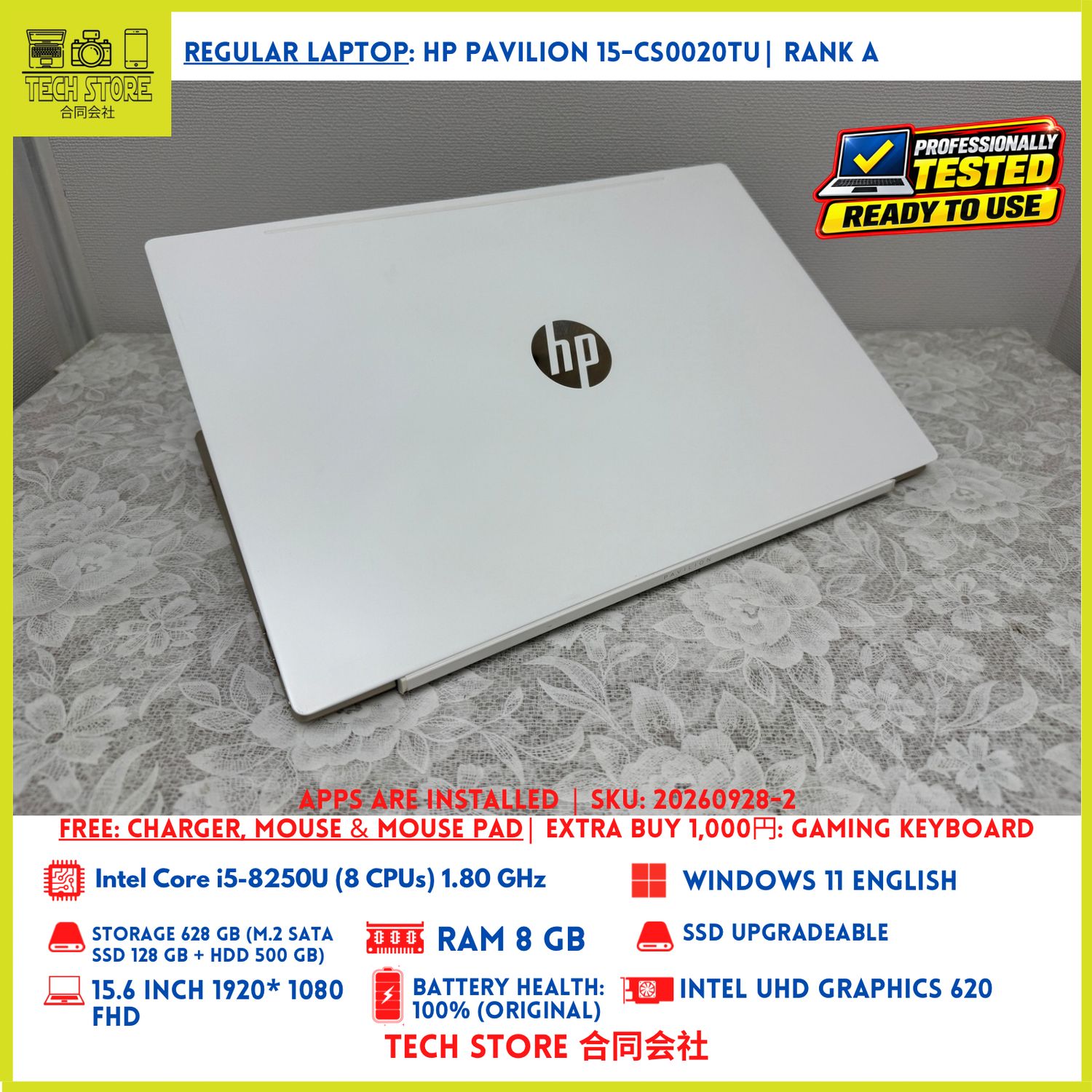 HP Pavilion 15-cs0020TU