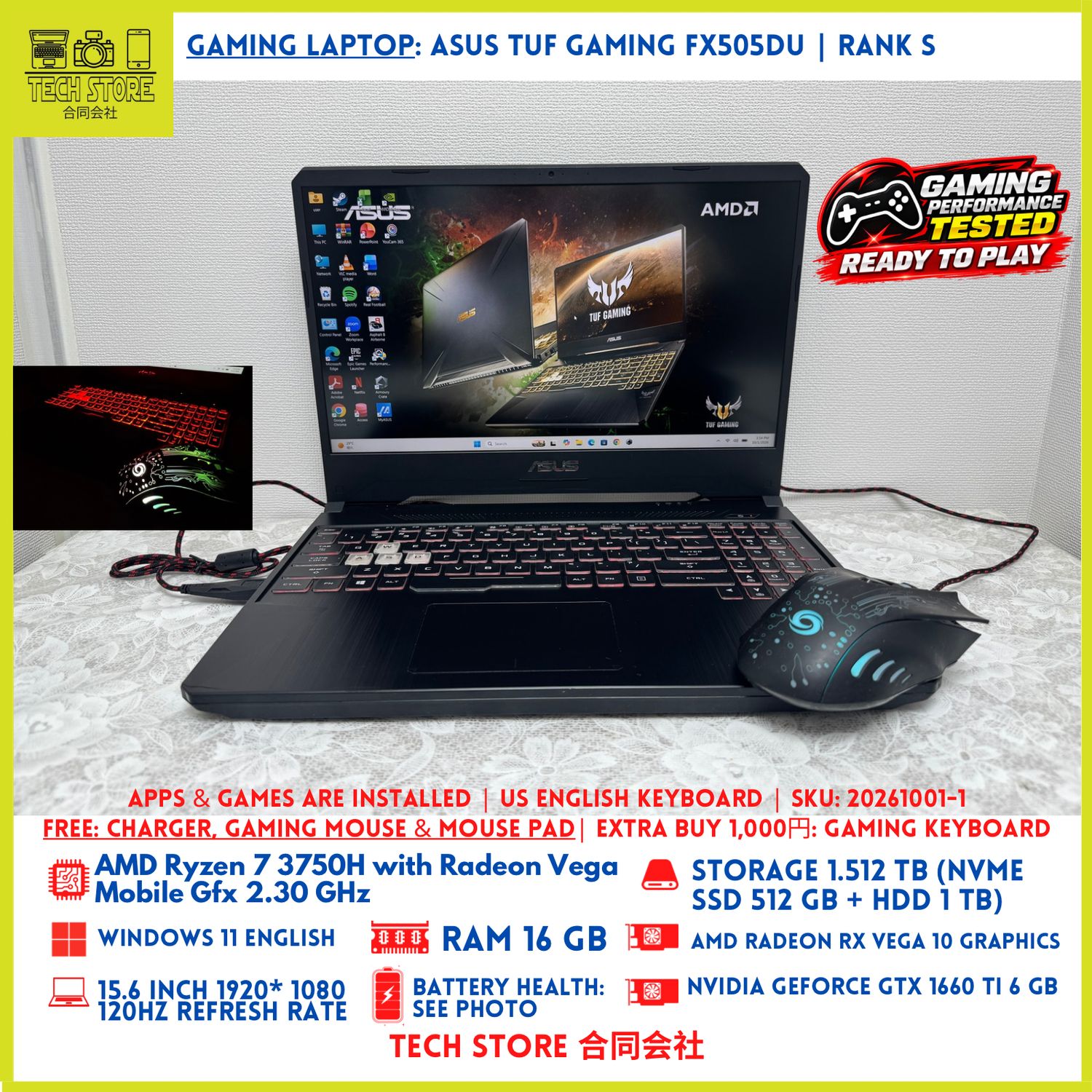 ASUS TUF Gaming FX505DU