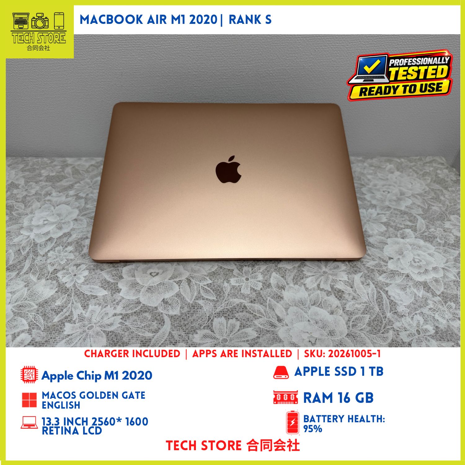 MacBook Air M1 2020 16GB 1TB