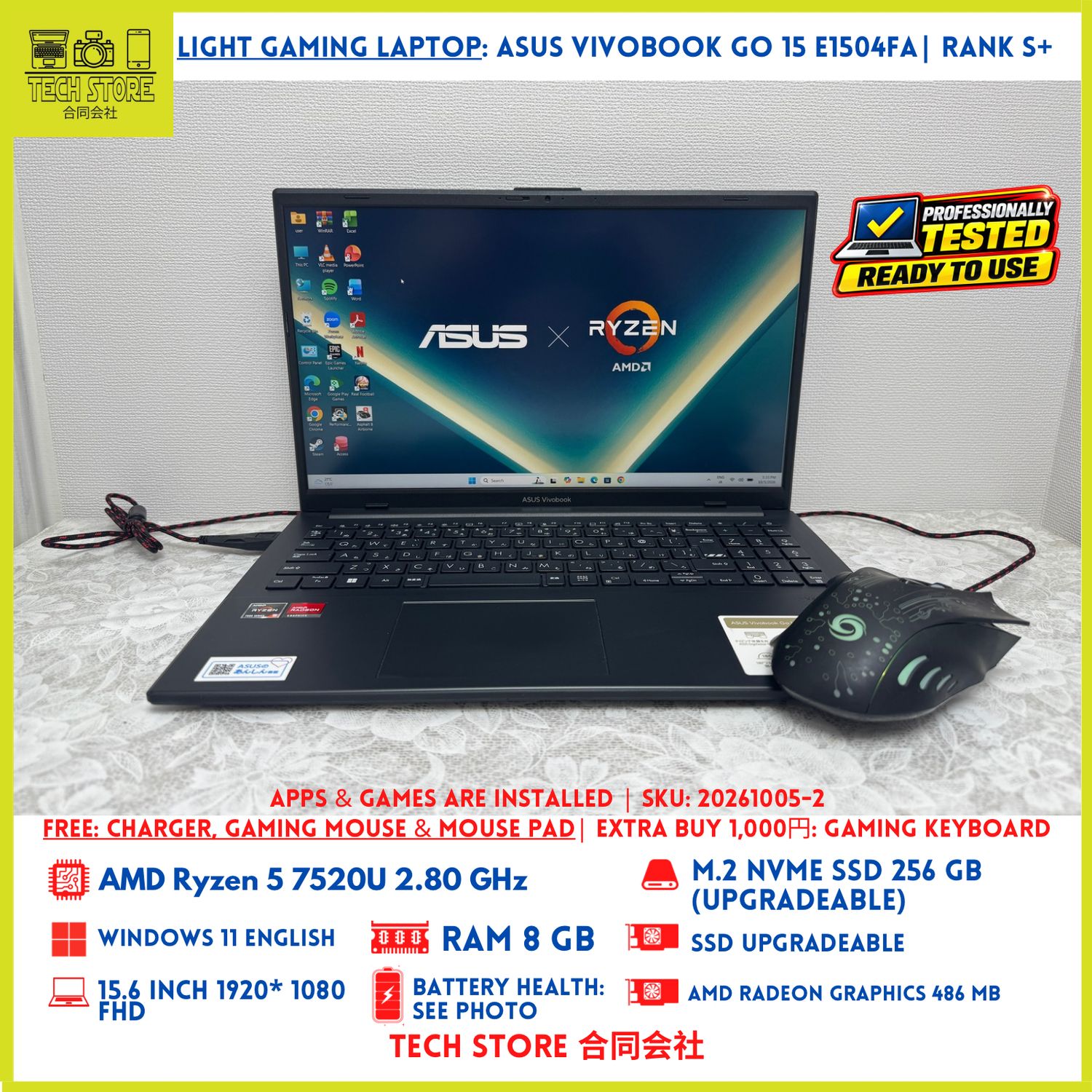 ASUS VivoBook GO 15 E1504FA R5