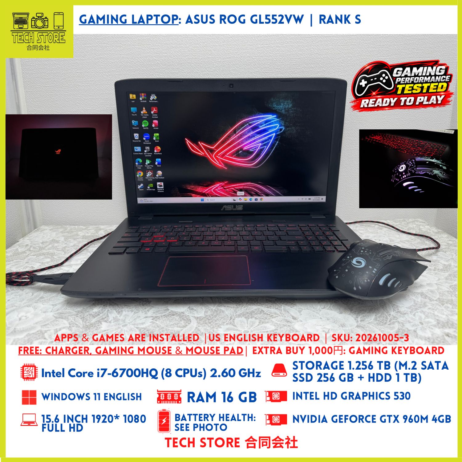 ASUS ROG GL552VW i7