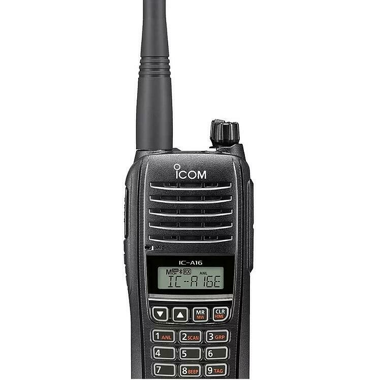 ICOM IC-A16E VHF Portable Airband Radio (With Bluetooth)