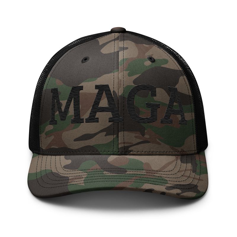 Camouflage trucker hat