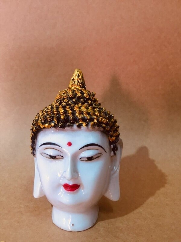White stone budha