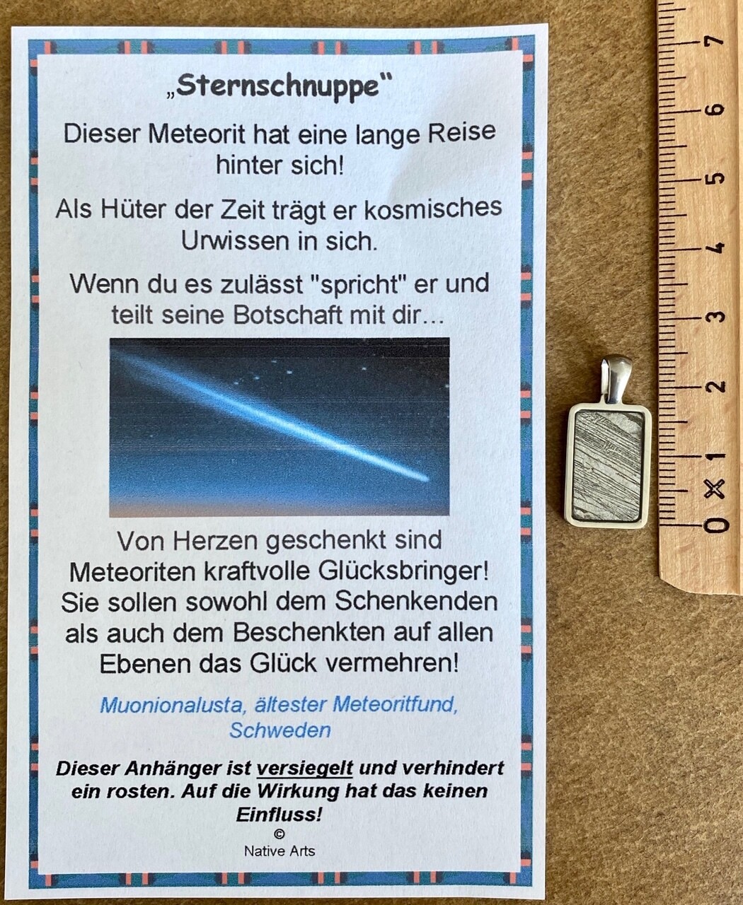 Seymchanteorit Anhänger Seymchan