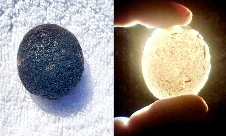 Cintamani Stone Anhänger mit Lederband Nr.3