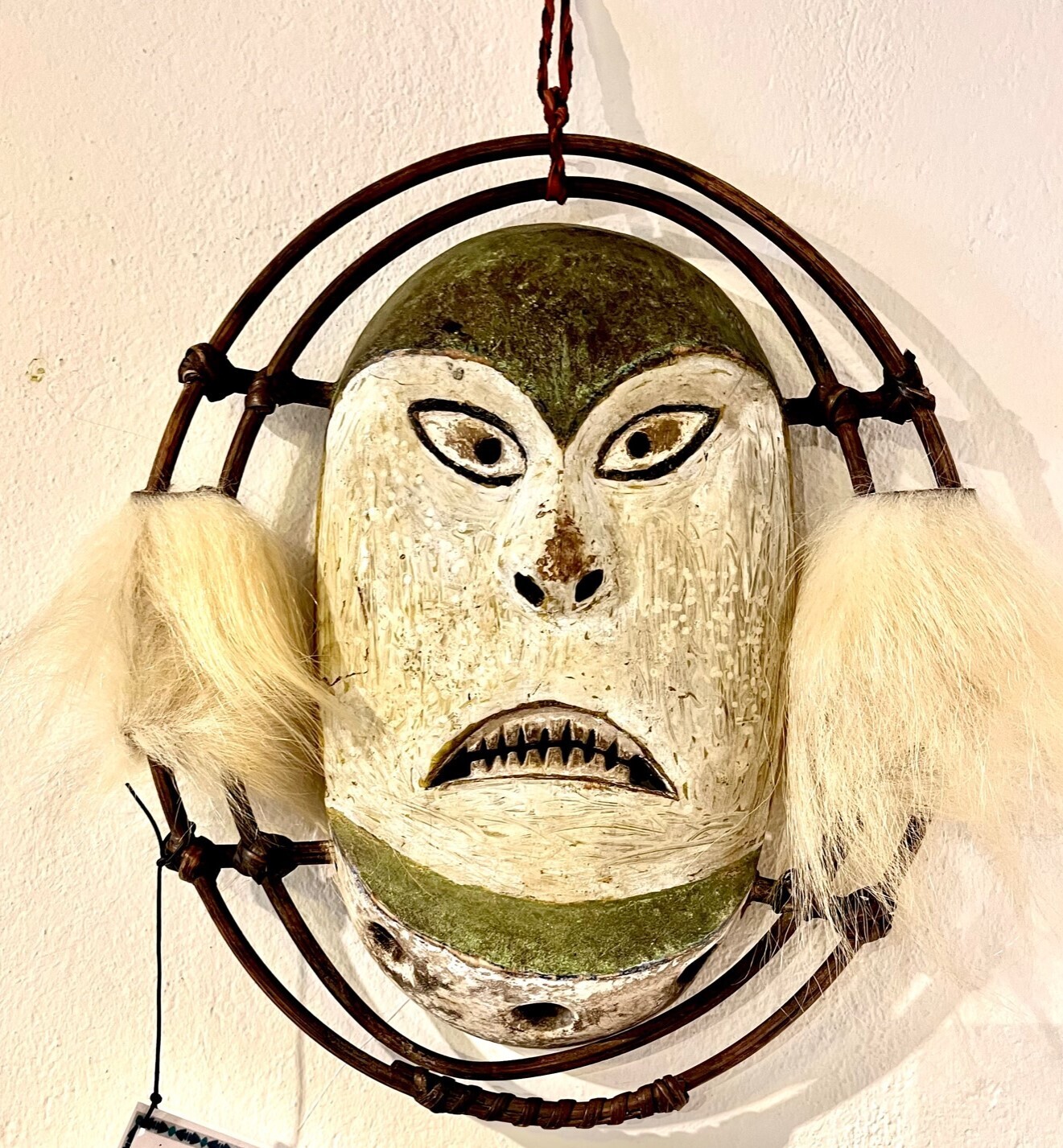 Alte Original Inuit Tupilak  Maske "Sumpf"
