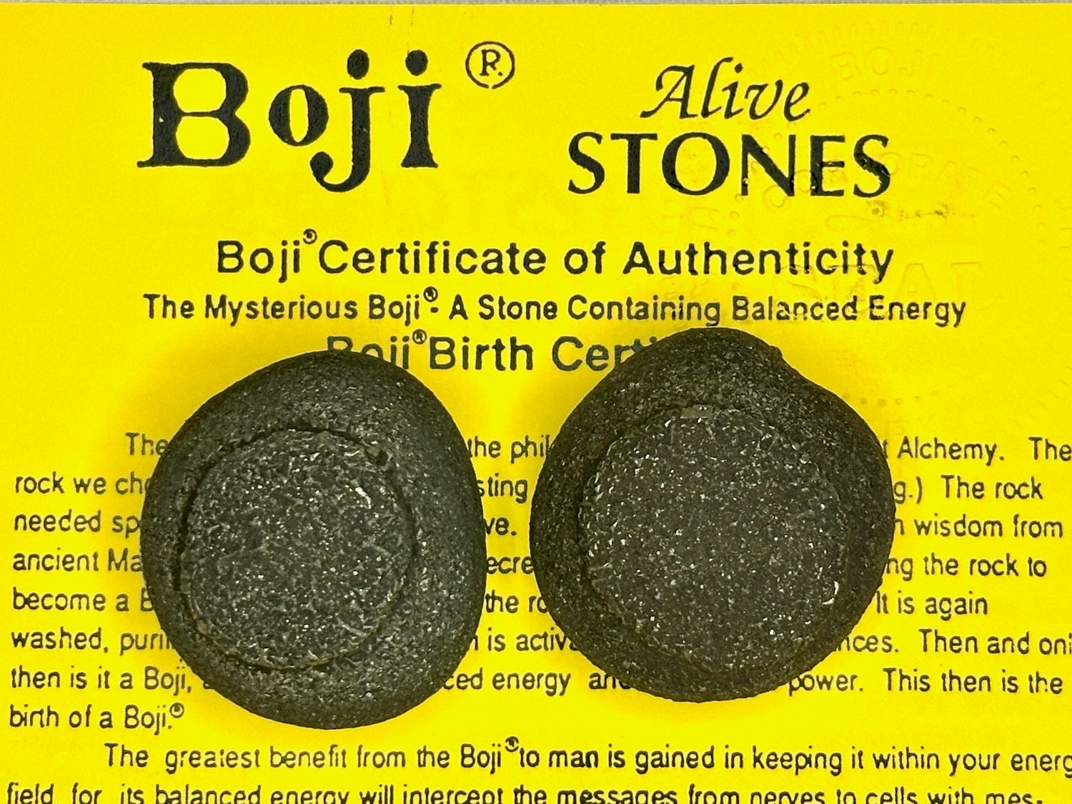 Original Boji Stones mit Echtheitszertifikat -Rarität