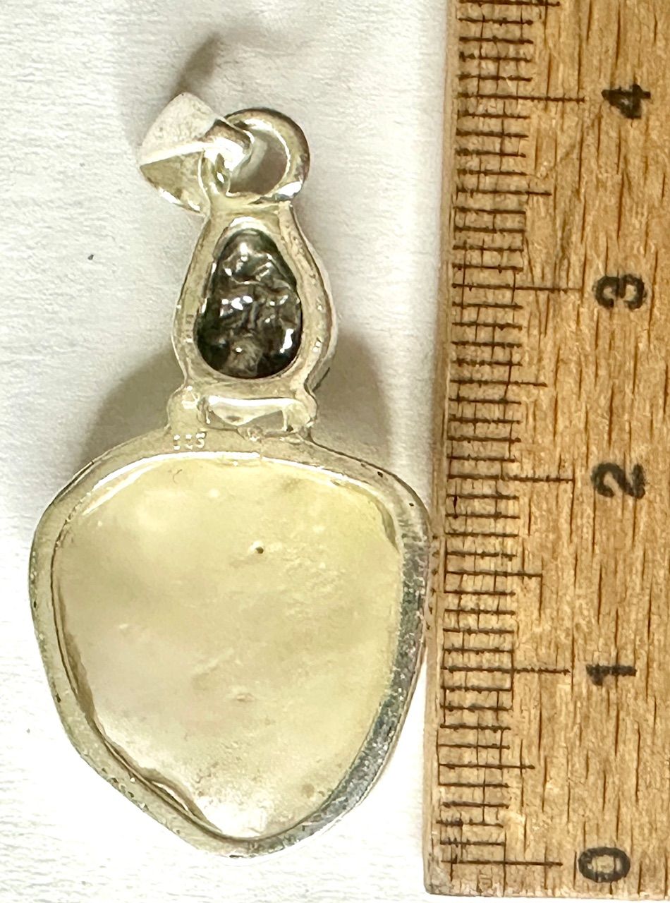 Gold Tektit und Metall Meteorit  &quot;Sternschnuppe&quot;