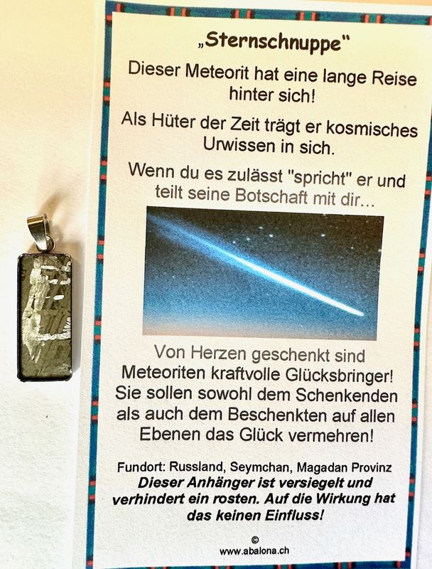 Seymchanteorit Anhänger Seymchan