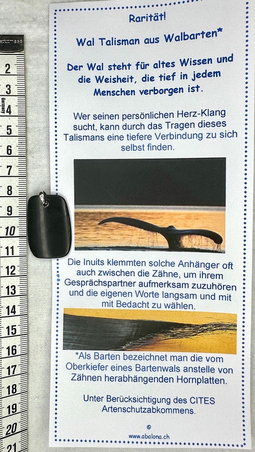 Rarität! Wal Talisman vom Wal -Rarität!