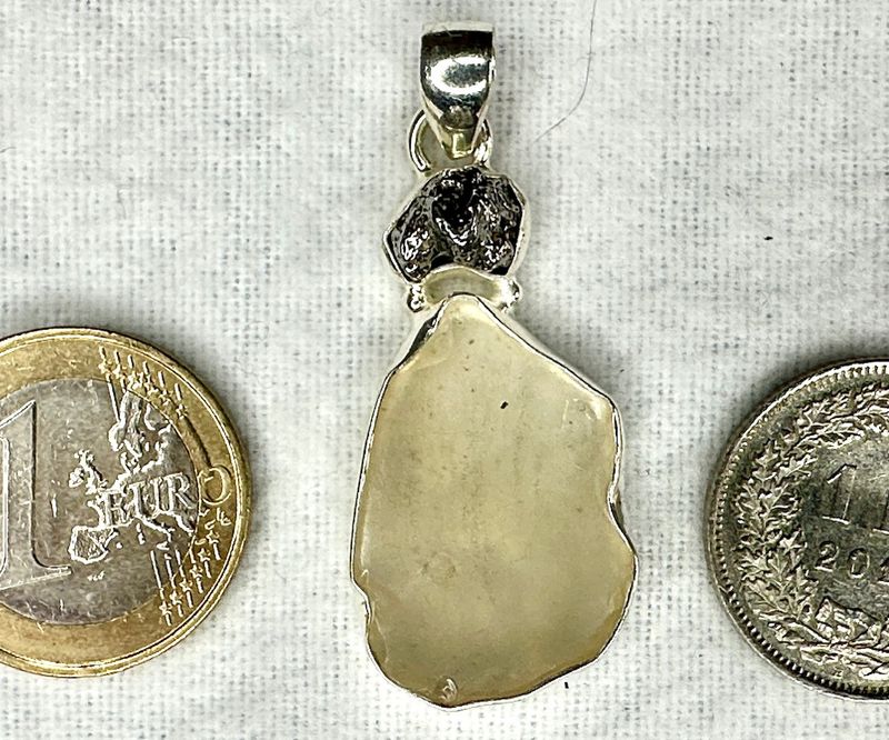 Gold Tektit und Metall Meteorit  &quot;Sternschnuppe&quot; 1