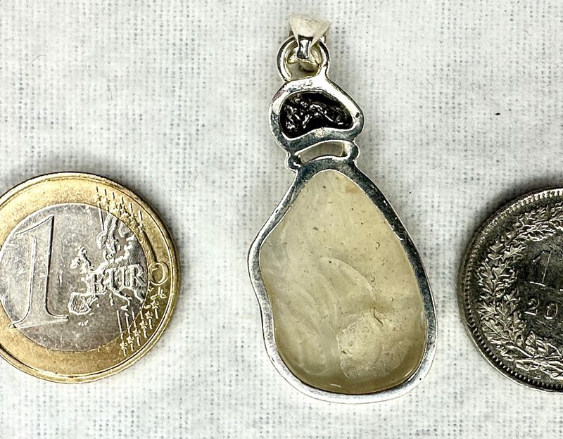 Gold Tektit und Metall Meteorit  &quot;Sternschnuppe&quot; 2