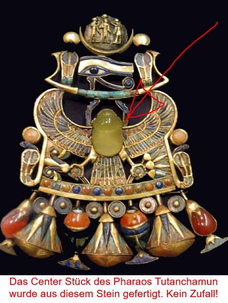 Gold Tektit und Metall Meteorit  &quot;Sternschnuppe&quot; 3