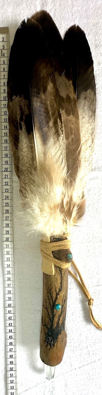 Echter Adlerfeder -Fächer -Rarität und Einzelstück!