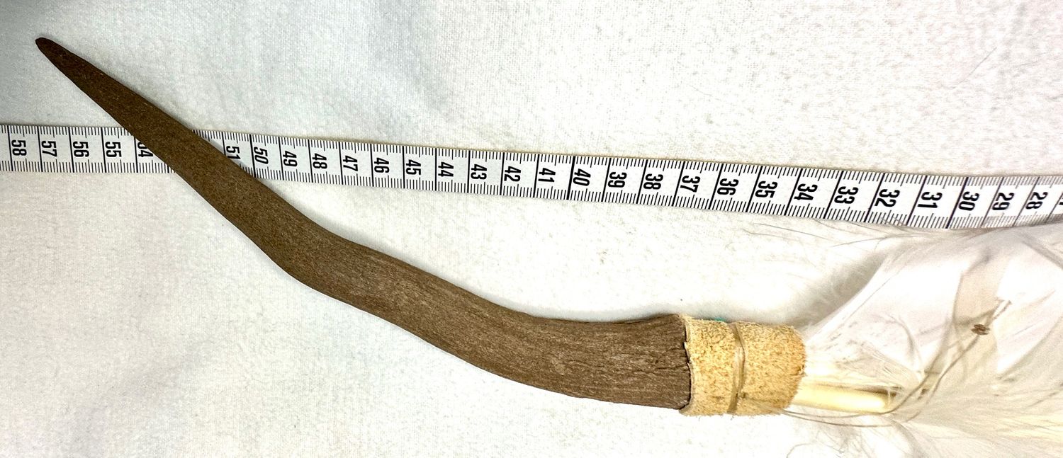 Echter Adler Fächer in Hirschhorn -Rarität und Einzelstück!