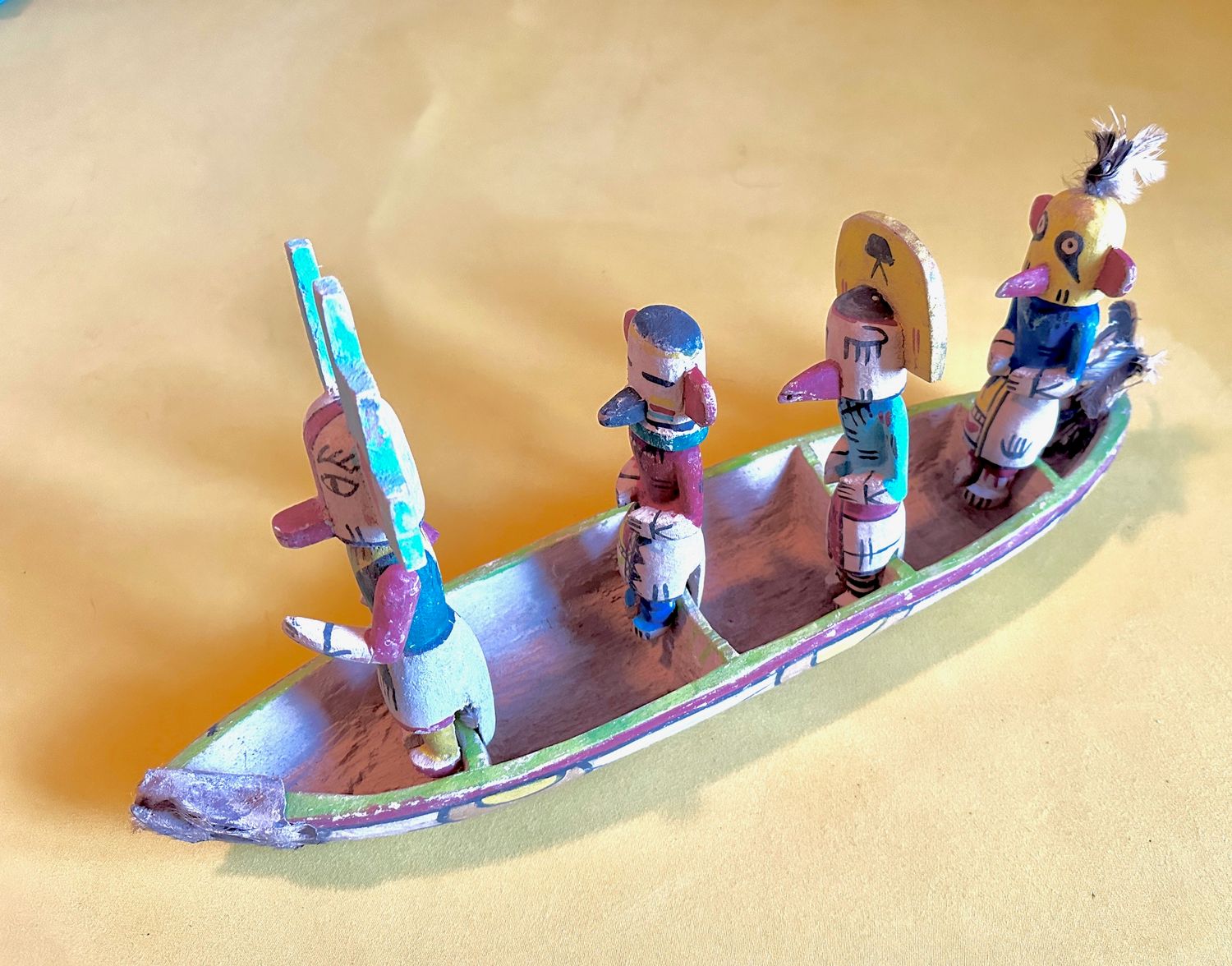 Hopi Kachina Cotton Root Wood Boot