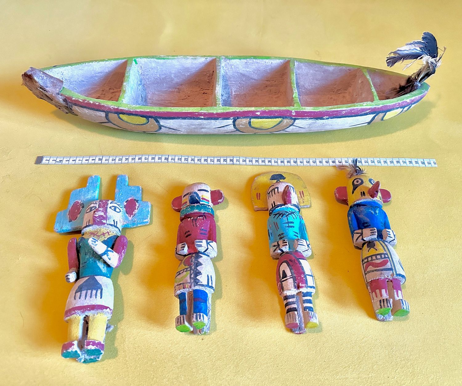 Hopi Kachina Cotton Root Wood Boot