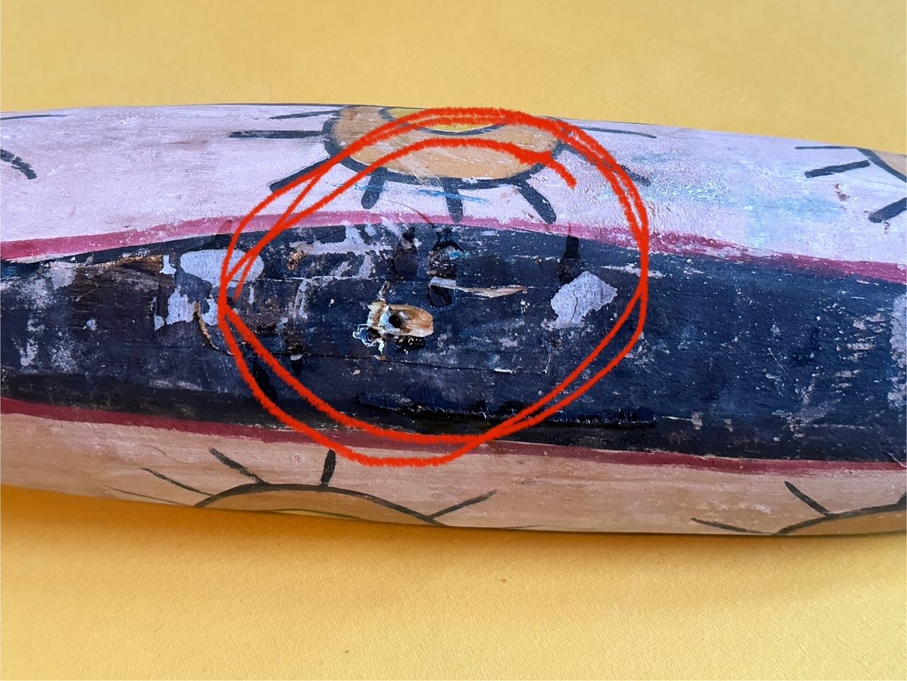 Hopi Kachina Cotton Root Wood Boot