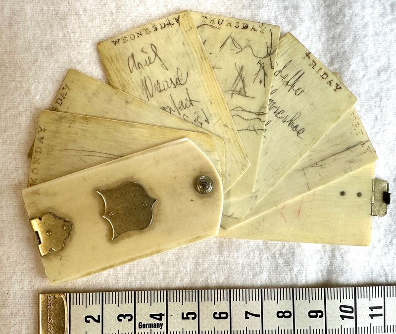 Original US Armee Pocket Agenda Indianer Kriege 1876