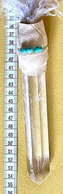 Echte Adlerfeder in Kristall -Rarität!