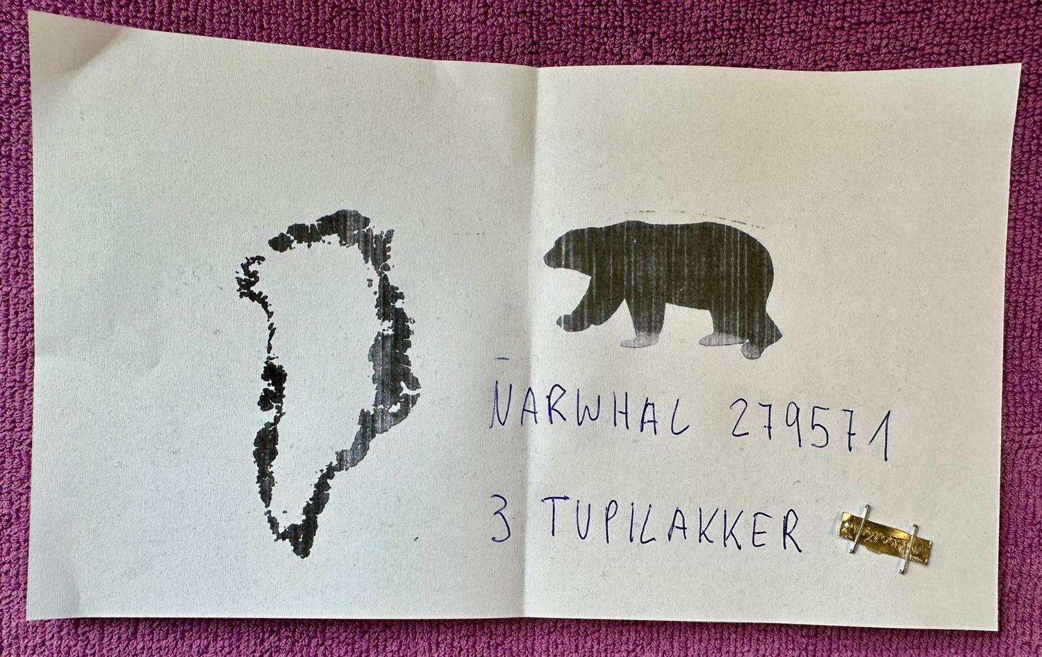 Drei  ältere Tupilaks aus Narwalzahn - 1963 in Grönland erworben