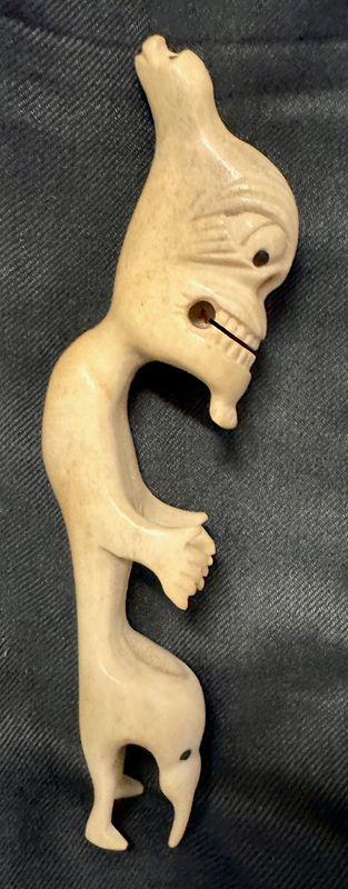 Ältere Inuit Tupilak Spirit Kraft Figur - Angstfresser - Mittel