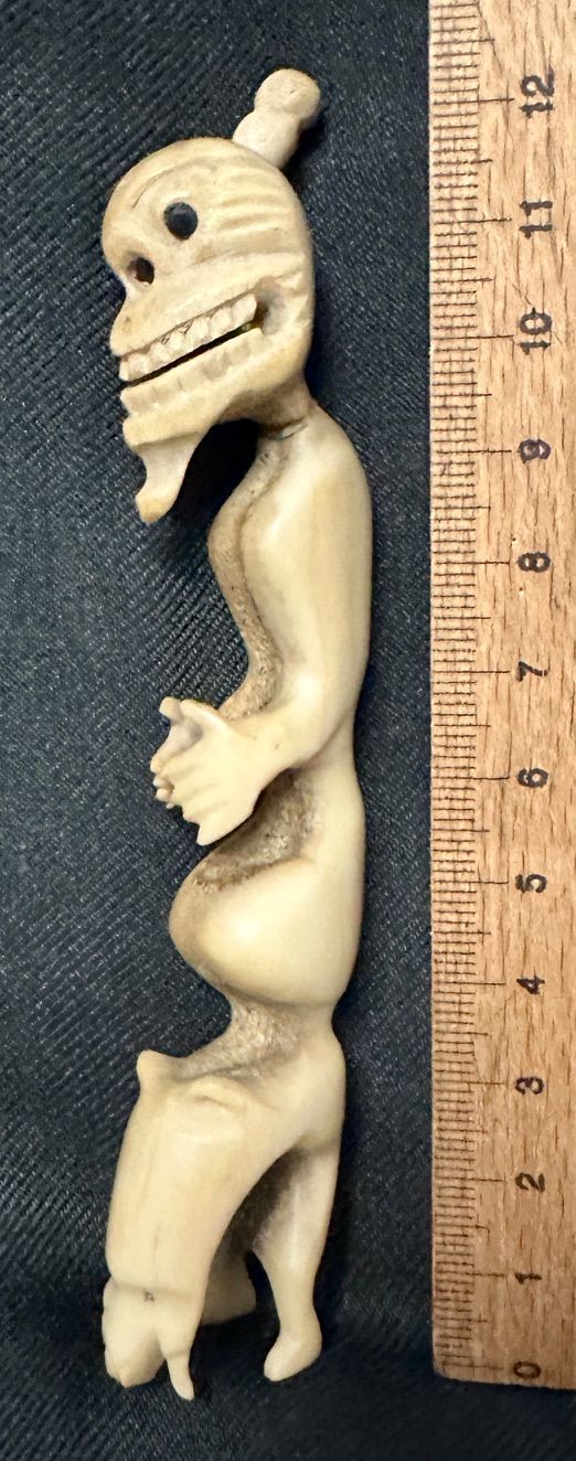 Ältere Inuit Tupilak Spirit Kraft Figur - Angstfresser - Klein