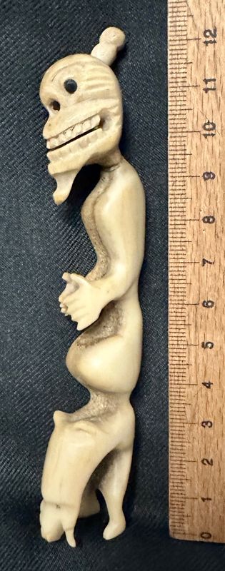 Ältere Inuit Tupilak Spirit Kraft Figur - Angstfresser - Klein