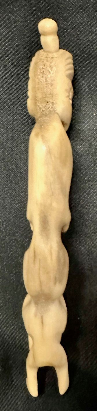 Ältere Inuit Tupilak Spirit Kraft Figur - Angstfresser - Klein