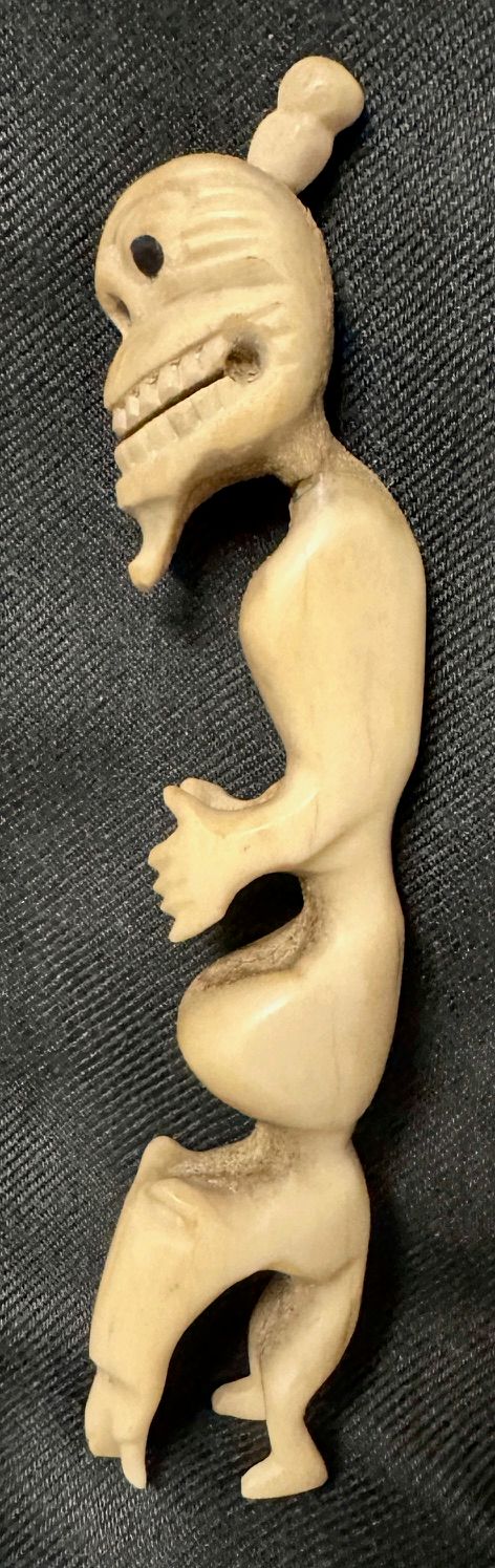 Ältere Inuit Tupilak Spirit Kraft Figur - Angstfresser - Klein