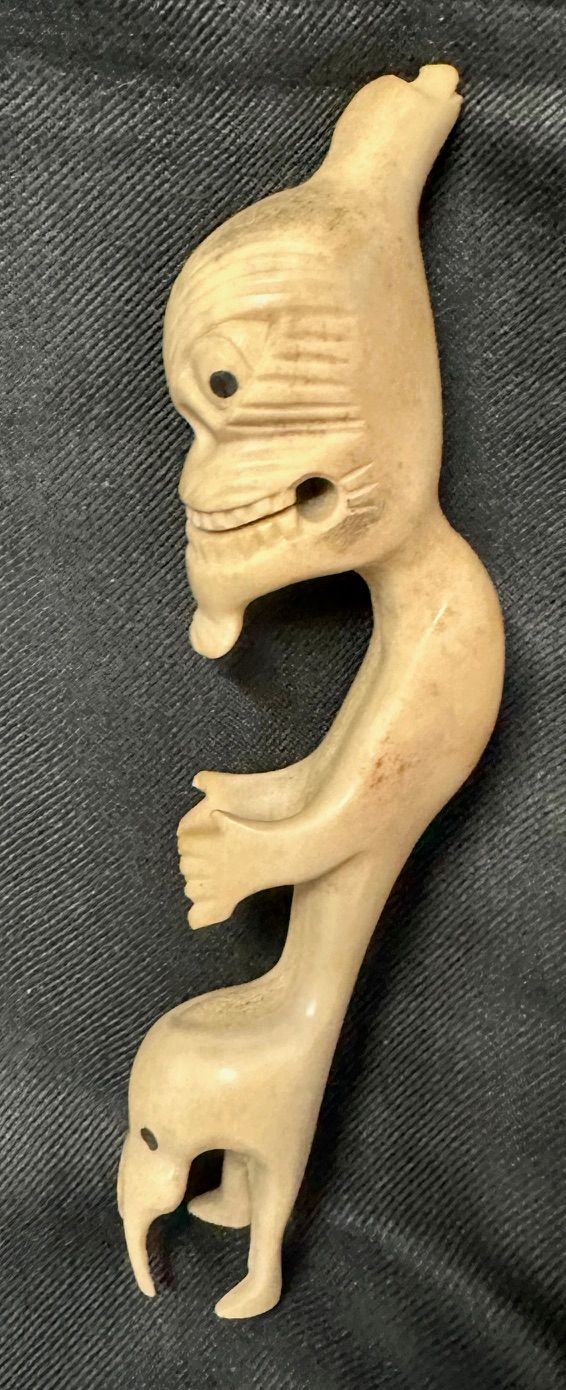 Ältere Inuit Tupilak Spirit Kraft Figur - Angstfresser - Mittel