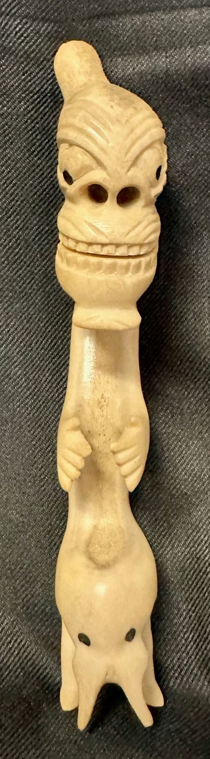 Ältere Inuit Tupilak Spirit Kraft Figur - Angstfresser - Mittel