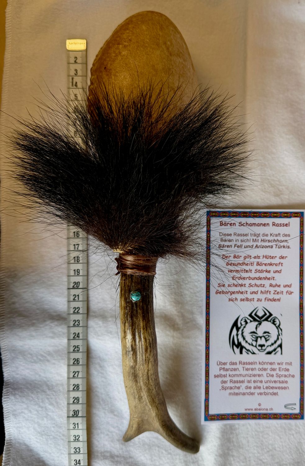 Bär Schamanen Rassel
